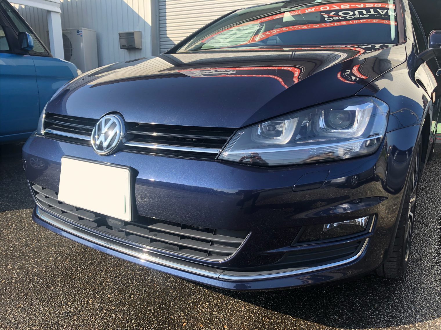 フォルクスワーゲン ゴルフ7 ヘッドライトリペア｜富山のガラス