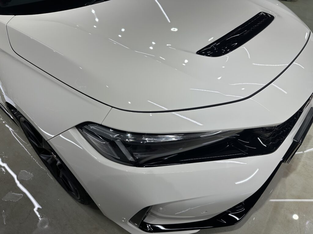 ホンダシビックタイプR・鏡面磨き作業+セラミックコーティング施工事例 富山県 射水市I様