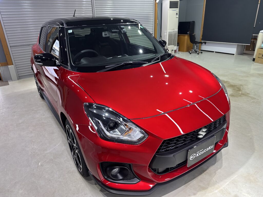 スズキ・スイフトスポーツ鏡面磨き作業+セラミックコーティング 富山県富山市N様
