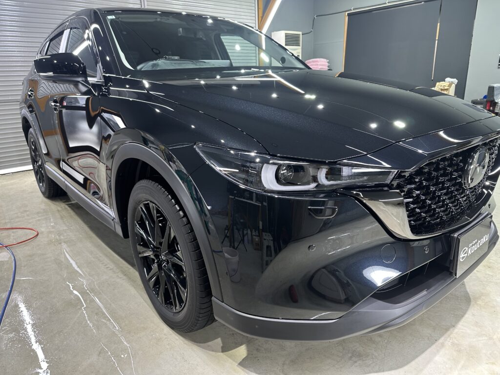 マツダCX-5・鏡面磨き作業+セラミックコーティング施工 富山県黒部市K様