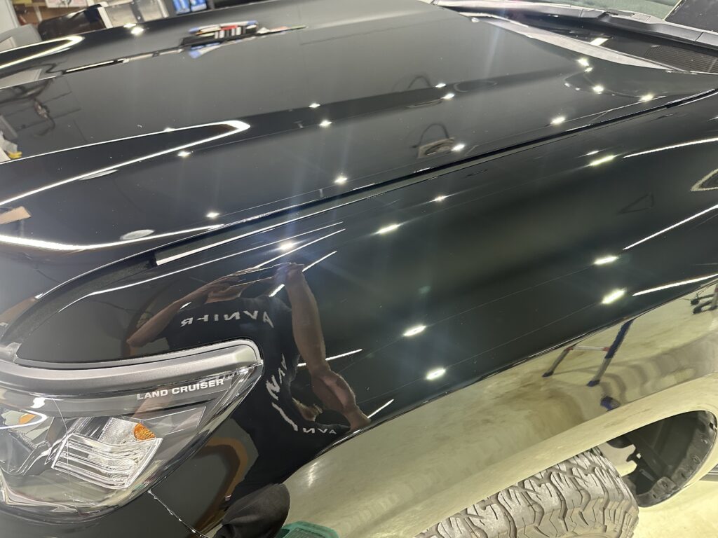 トヨタランドクルーザープラド150・鏡面磨き作業+セラミックコーティング施工事例 富山市M様