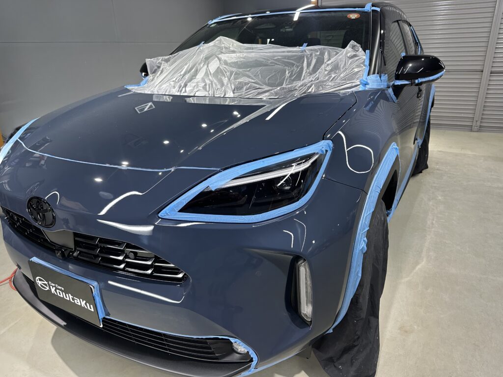 トヨタヤリスクロス・鏡面磨き作業+セラミックコーティング施工事例 富山市F様