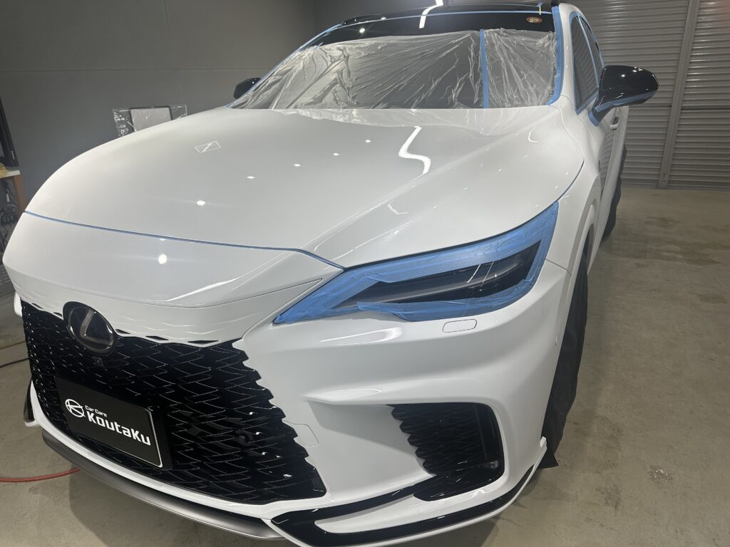 レクサスRX500h・鏡面磨き作業+セラミックコーティング施工事例 高岡市A様