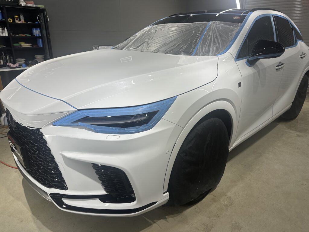 レクサスRX500h・鏡面磨き作業+セラミックコーティング施工事例 高岡市A様