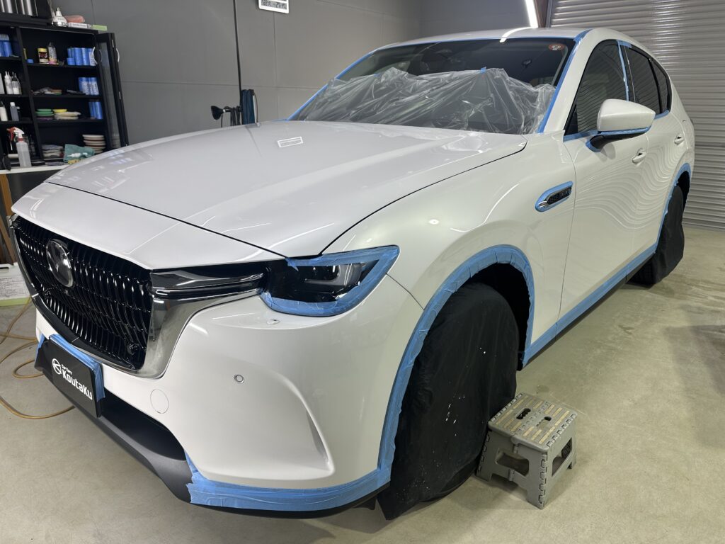 マツダCX-60・鏡面磨き作業+セラミックコーティング施工事例 富山市H様