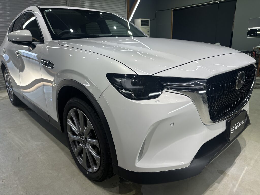 マツダCX-60・鏡面磨き作業+セラミックコーティング施工事例 富山市H様