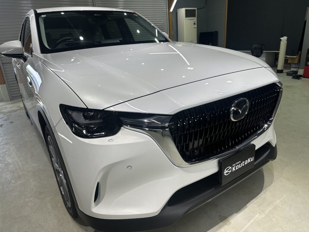 マツダCX-60・鏡面磨き作業+セラミックコーティング施工事例 富山市H様