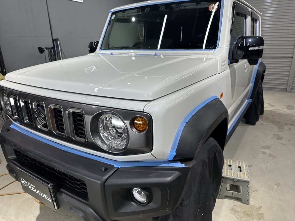 スズキジムニーノマド・鏡面磨き作業+セラミックコーティング施工事例 中新川郡T様