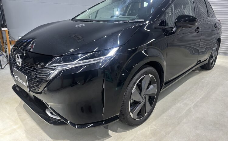 日産ノートオーラ・鏡面磨き作業+セラミックコーティング施工事例　富山市Ｉ様