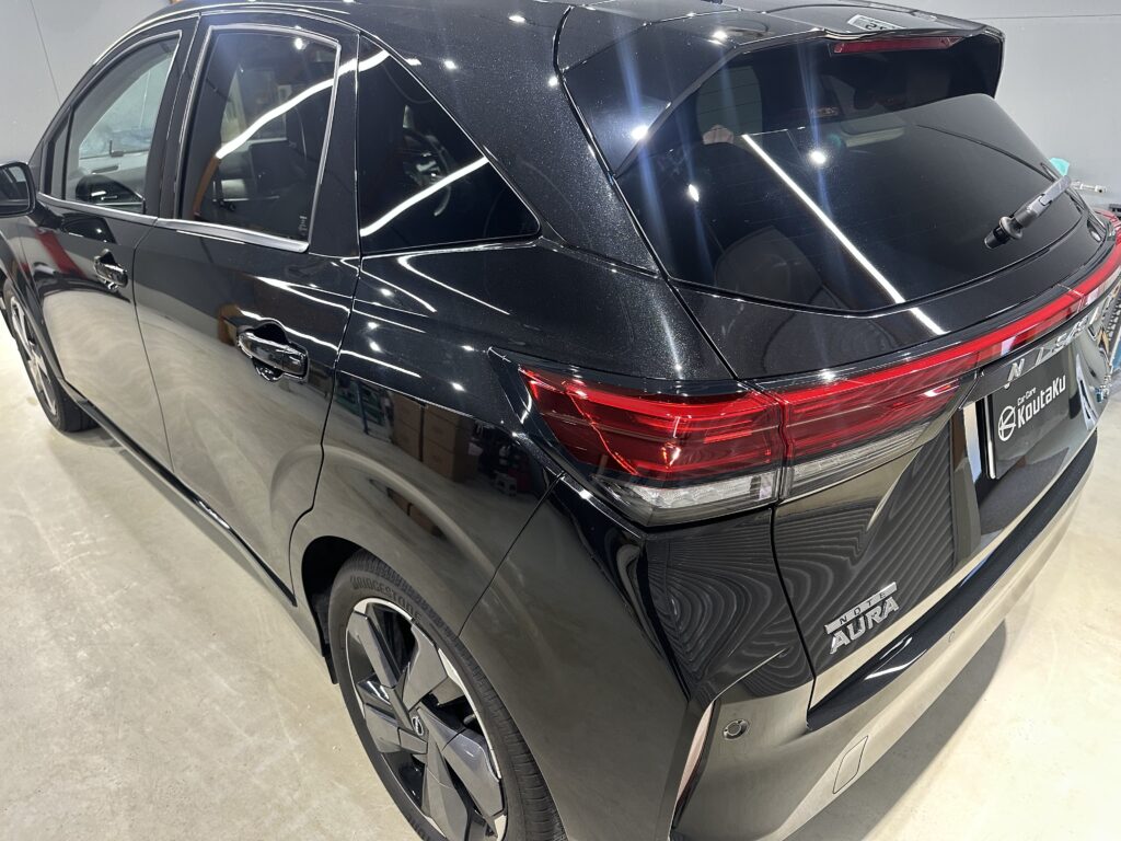 日産ノートオーラ・鏡面磨き作業+セラミックコーティング施工事例 富山市I様