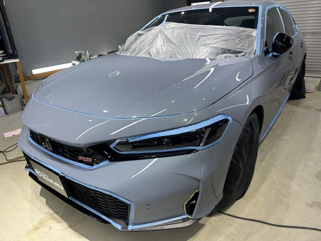 ホンダシビック・鏡面磨き作業+セラミックコーティング施工事例 富山市I様