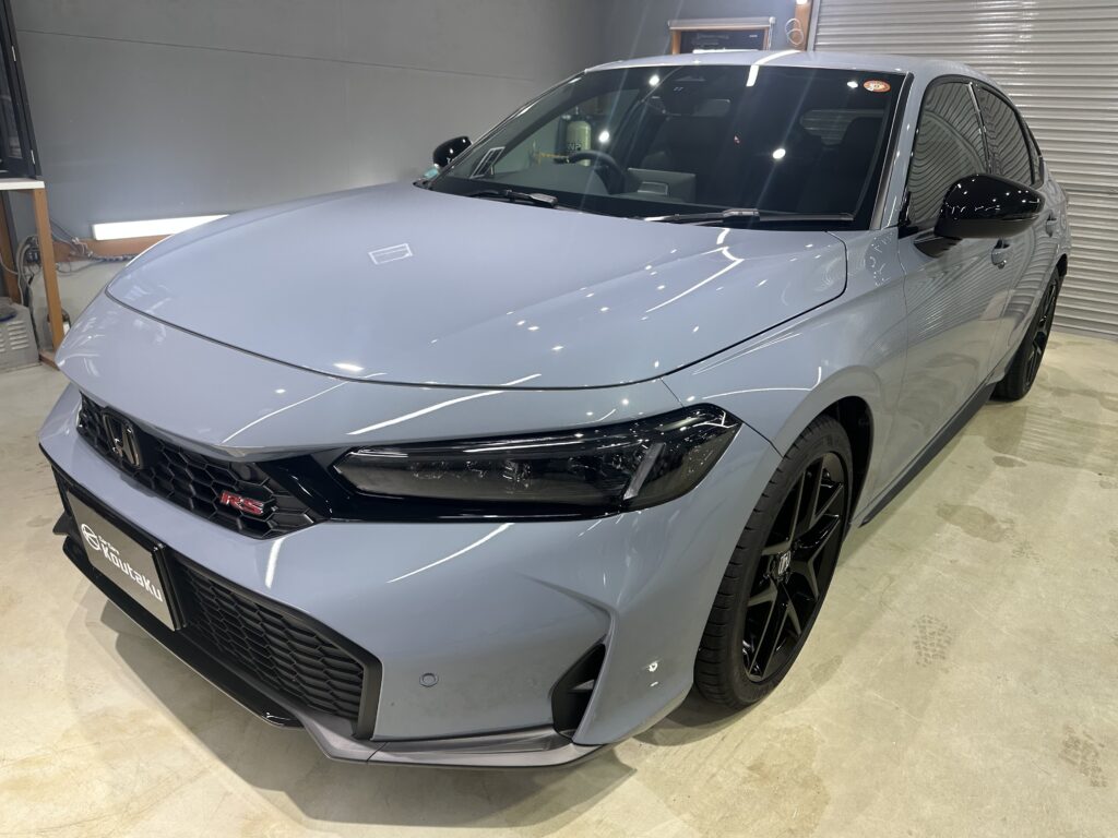 ホンダシビック・鏡面磨き作業+セラミックコーティング施工事例　富山市Ｉ様