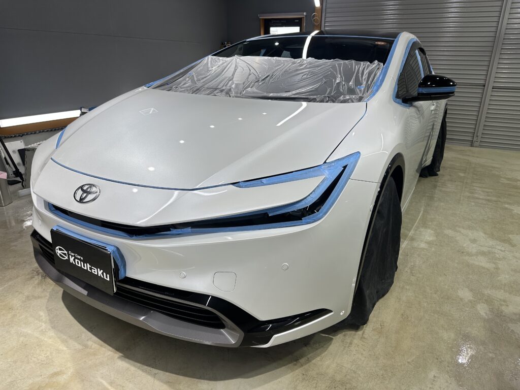 トヨタ・プリウス・鏡面磨き+セラミックコーティング施工事例 富山市H様