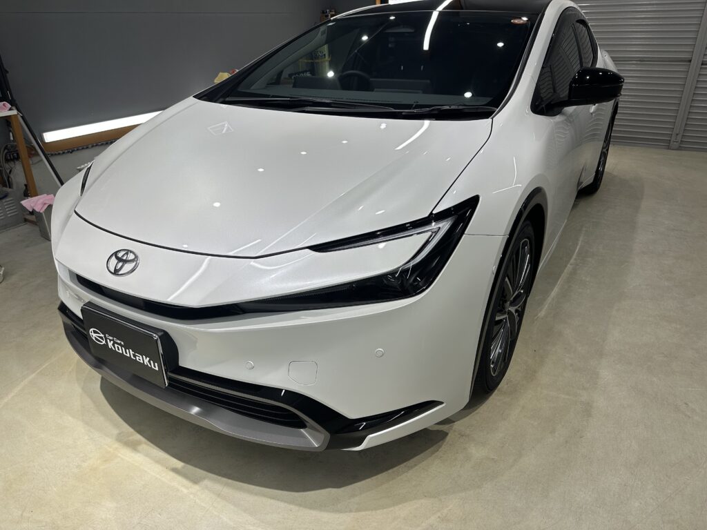 トヨタ・プリウス・鏡面磨き+セラミックコーティング施工事例 富山市H様
