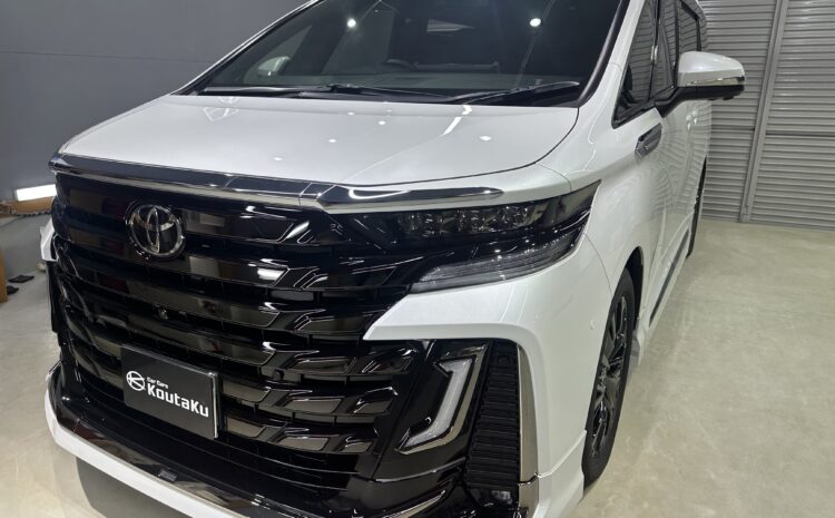トヨタヴェルファイア・鏡面磨き作業+セラミックコーティング施工事例 富山市E様