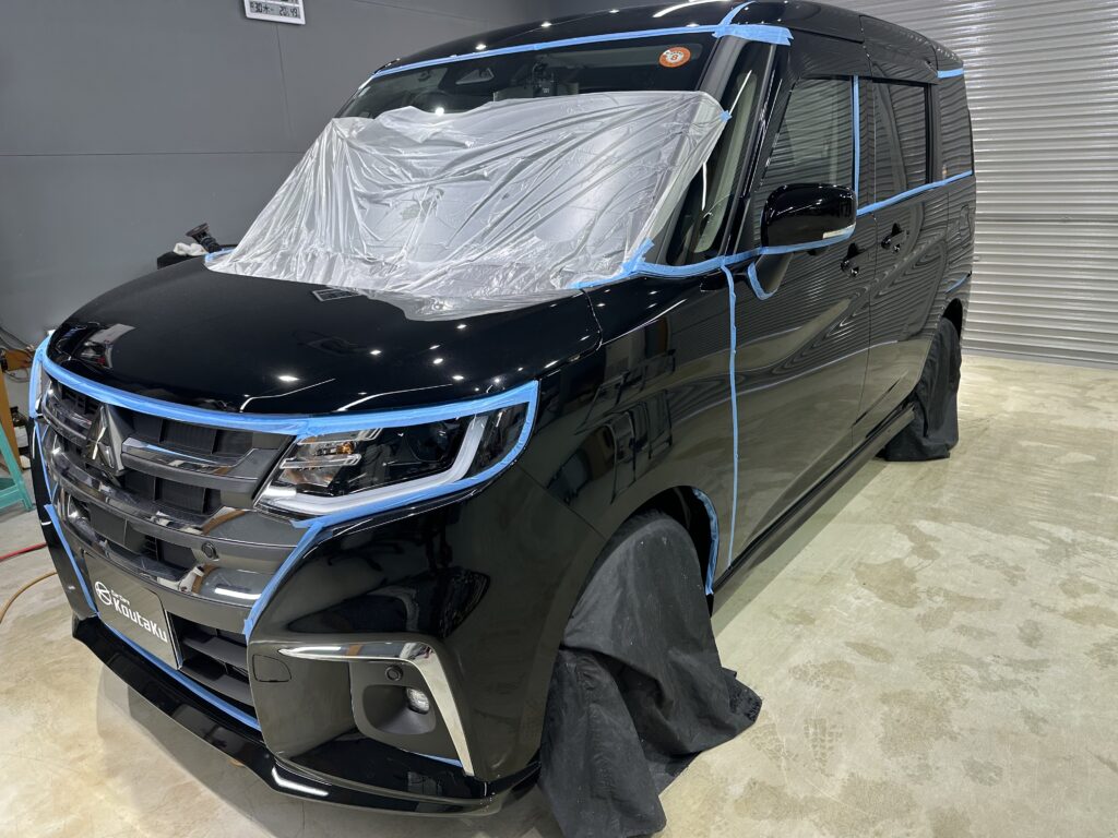 三菱・デリカD2・鏡面磨き作業+セラミックコーティング施工 富山市K様