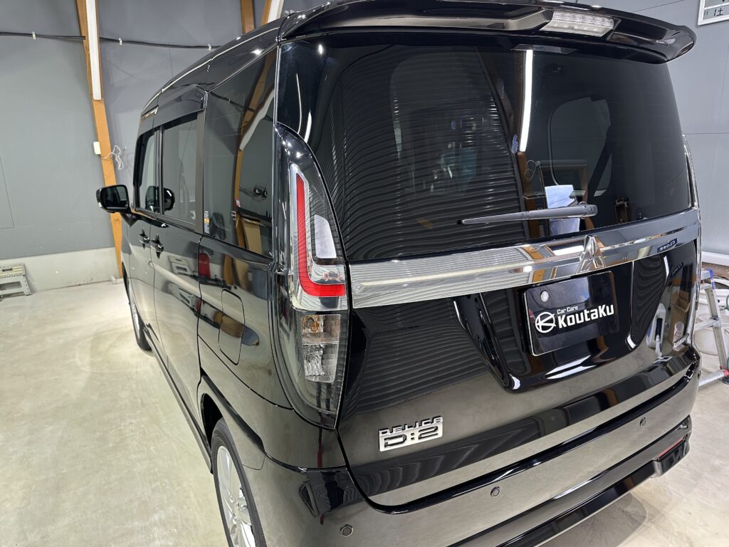 三菱・デリカD2・鏡面磨き作業+セラミックコーティング施工 富山市K様