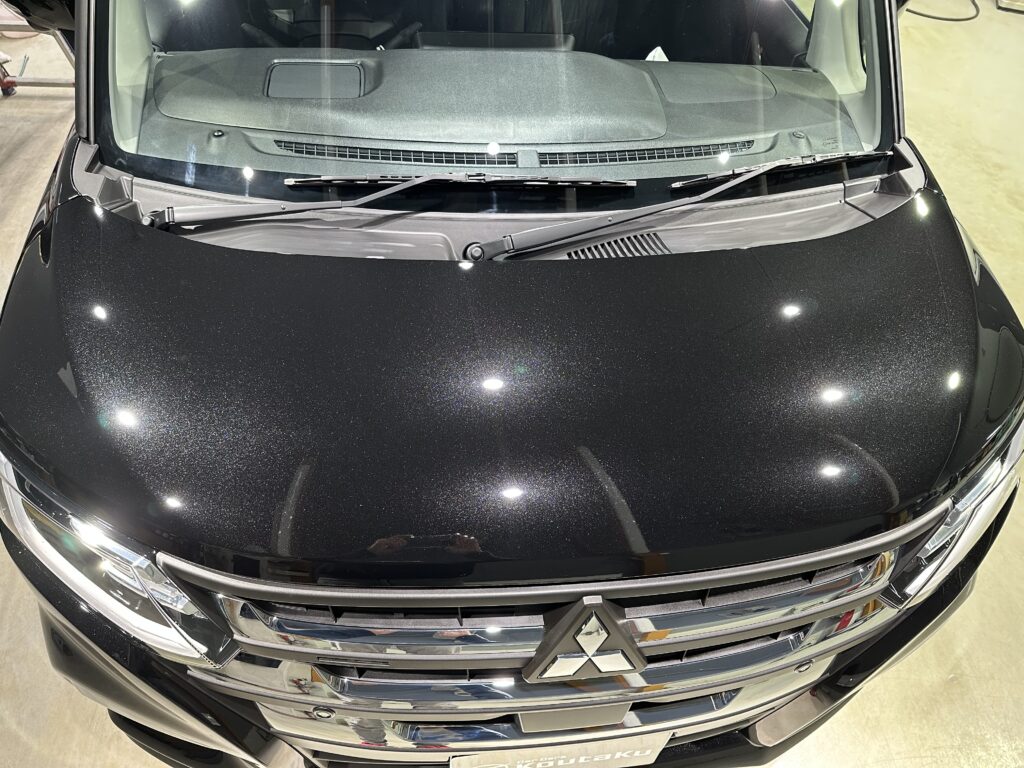 三菱・デリカD2・鏡面磨き作業+セラミックコーティング施工 富山市K様