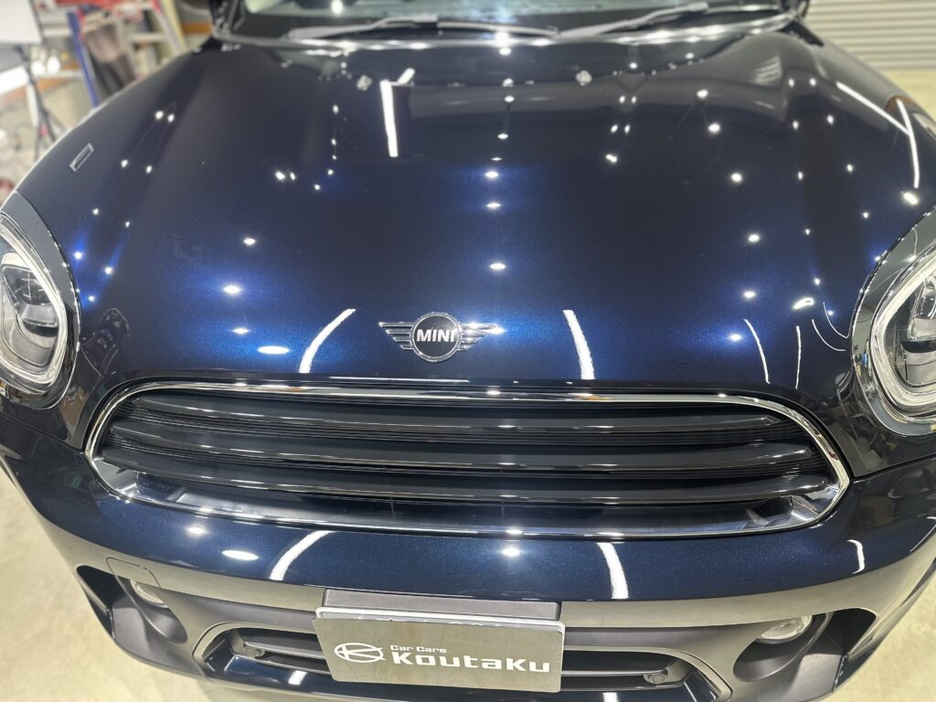ミニ・クロスオーバー・鏡面磨き作業+セラミックコーティング施工事例　富山市Ｎ様