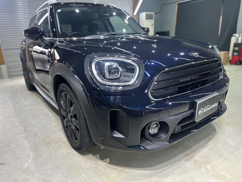 ミニ・クロスオーバー・鏡面磨き作業+セラミックコーティング施工事例　富山市Ｎ様