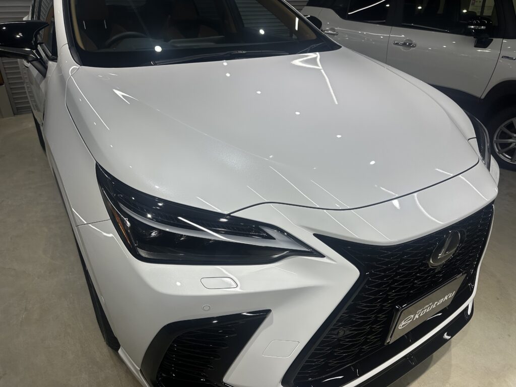 レクサスNX450ｈ+・インテリアコーティング・鏡面磨き作業+セラミックコーティング施工事例　　富山市Ｔ様