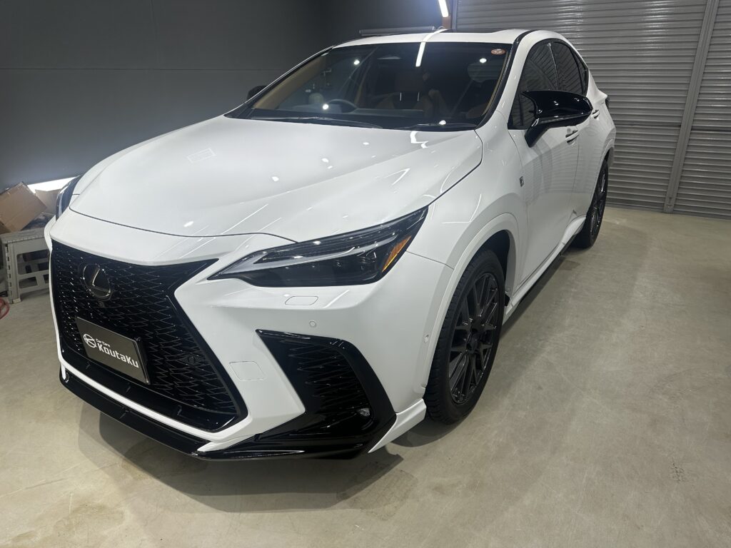 レクサスNX450ｈ+・インテリアコーティング・鏡面磨き作業+セラミックコーティング施工事例　　富山市Ｔ様