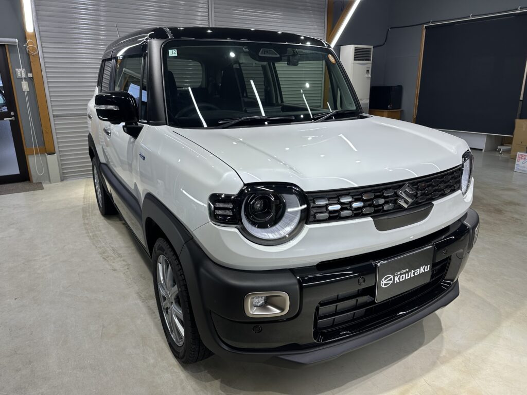 スズキ・クロスビー・鏡面磨き作業+セラミックコーティング施工事例　富山市Ｍ様