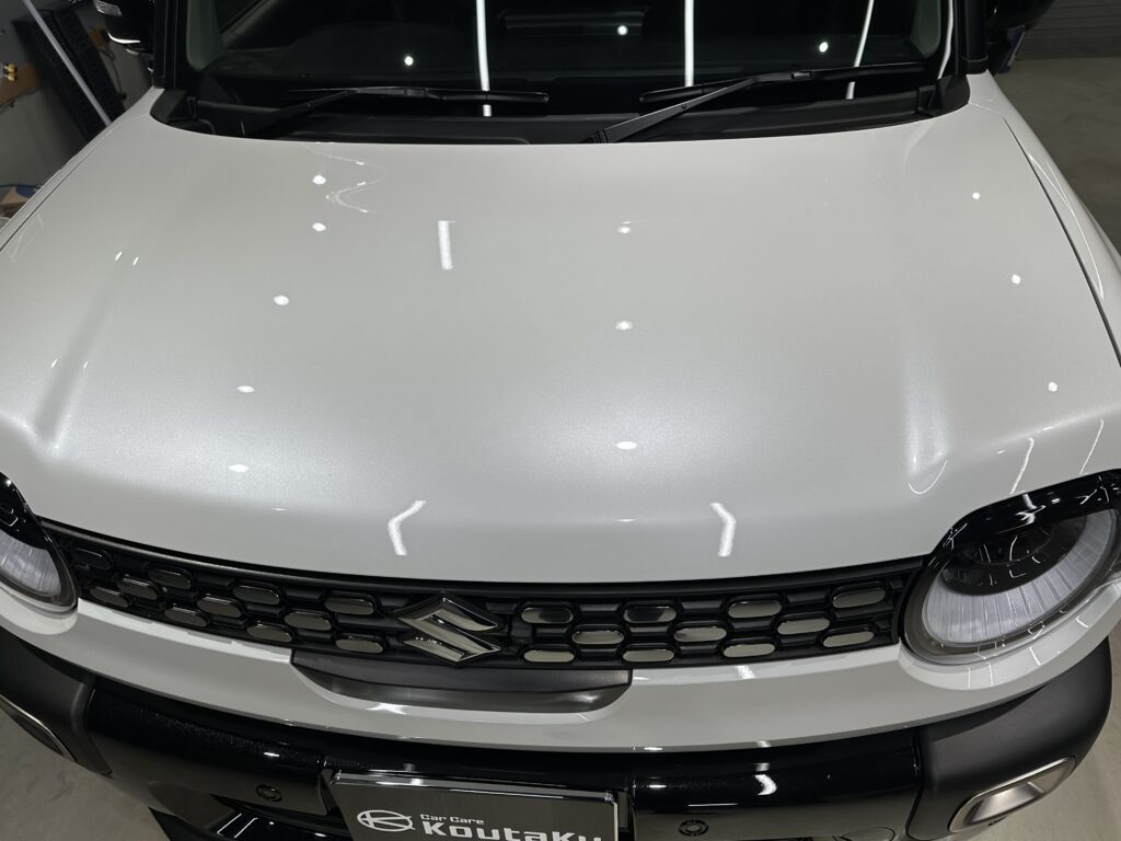 スズキ・クロスビー・鏡面磨き作業+セラミックコーティング施工事例　富山市Ｍ様