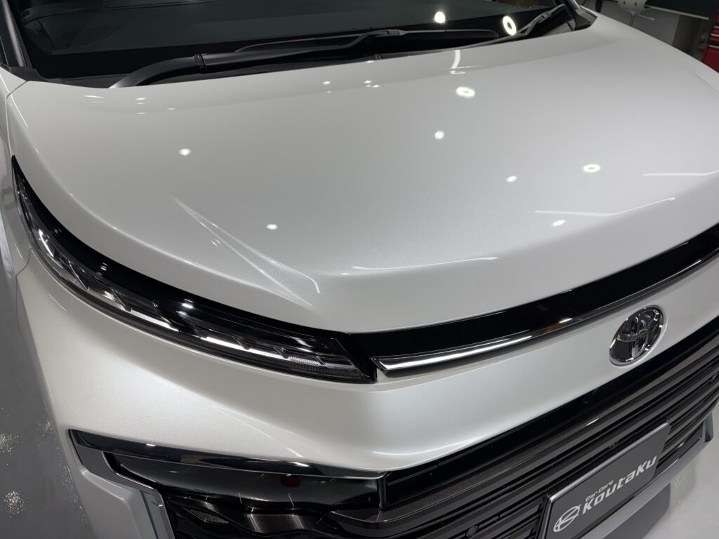 トヨタVOXY・遮熱断熱カーフィルム・鏡面磨き作業+セラミックコーティング施工事例 富山市U様