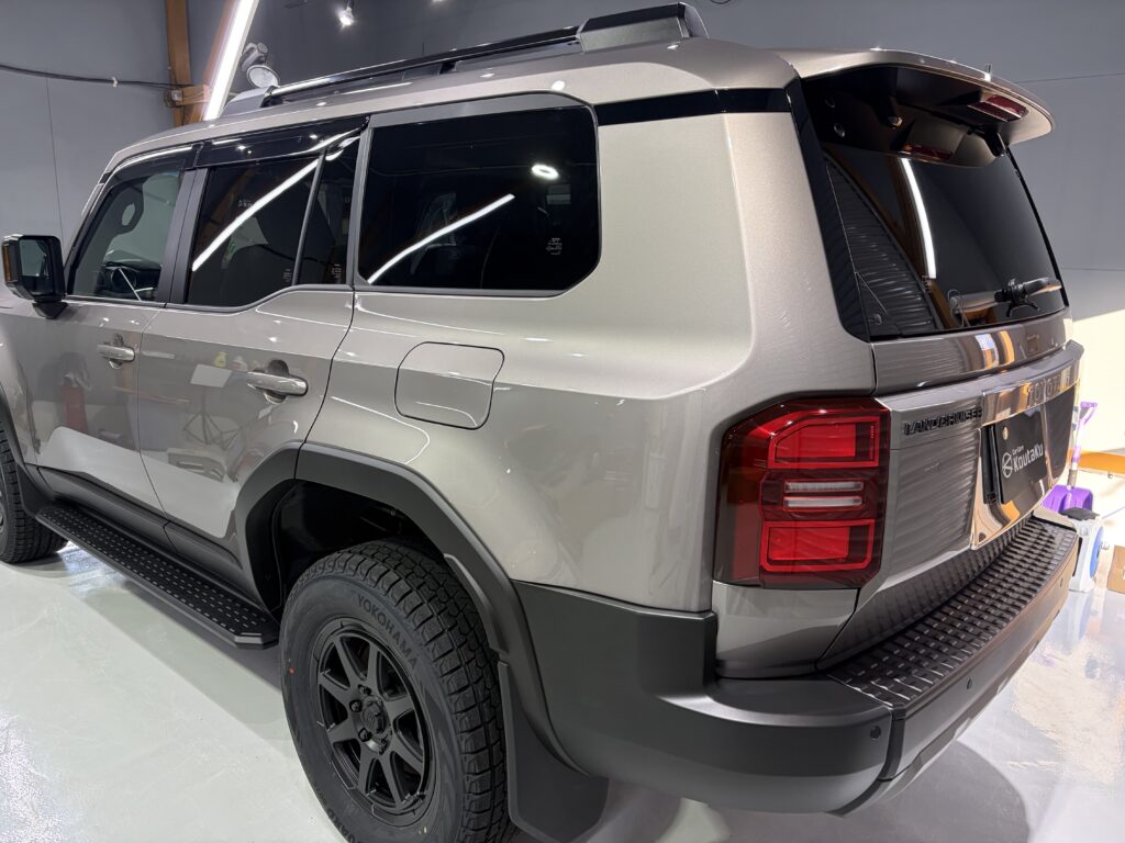 ランドクルーザー２５０・鏡面磨き作業+新開発のセラミックコーティング施工事例　黒部市Ｋ様