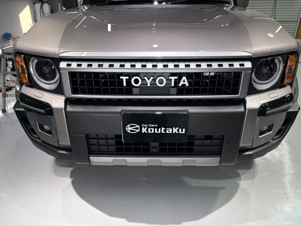 ランドクルーザー２５０・鏡面磨き作業+新開発のセラミックコーティング施工事例　黒部市Ｋ様