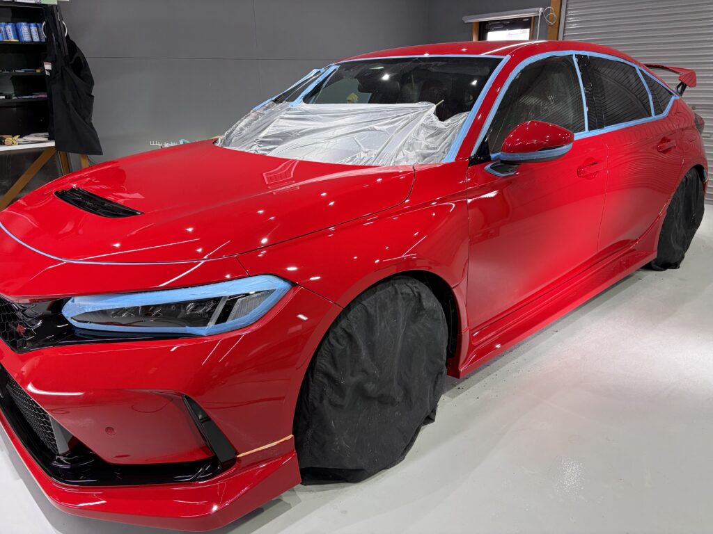 ホンダ・シビックタイプR・鏡面磨き作業+新開発セラミックコーティング施工事例 富山市U様