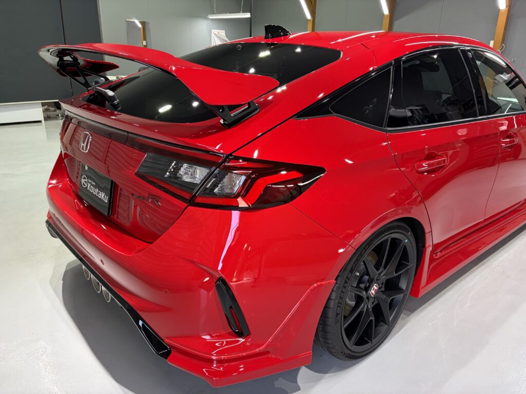 ホンダ・シビックタイプR・鏡面磨き作業+新開発セラミックコーティング施工事例 富山市U様