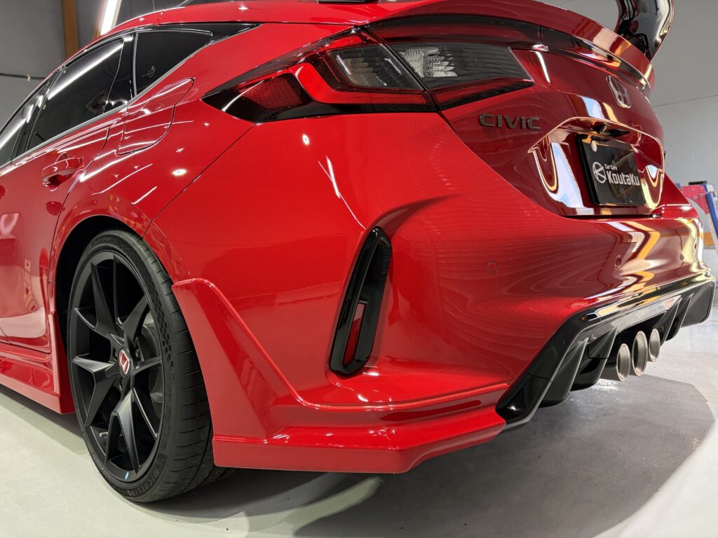 ホンダ・シビックタイプR・鏡面磨き作業+新開発セラミックコーティング施工事例 富山市U様