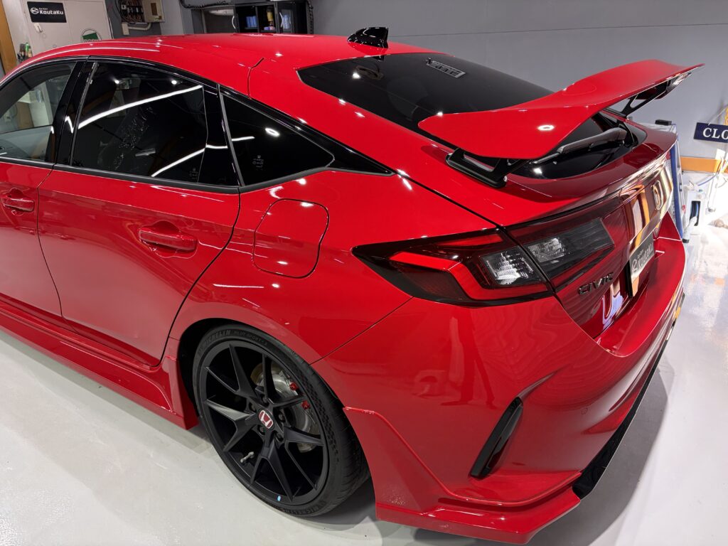 ホンダ・シビックタイプR・鏡面磨き作業+新開発セラミックコーティング施工事例 富山市U様