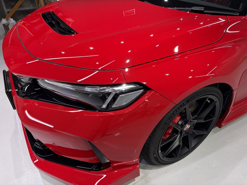 ホンダ・シビックタイプR・鏡面磨き作業+新開発セラミックコーティング施工事例 富山市U様