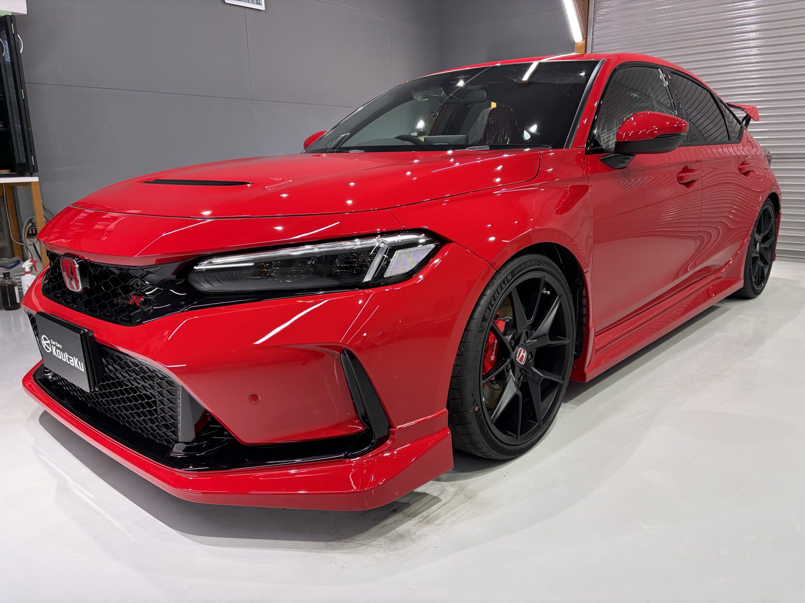 ホンダ・シビックタイプR・鏡面磨き作業+新開発セラミック