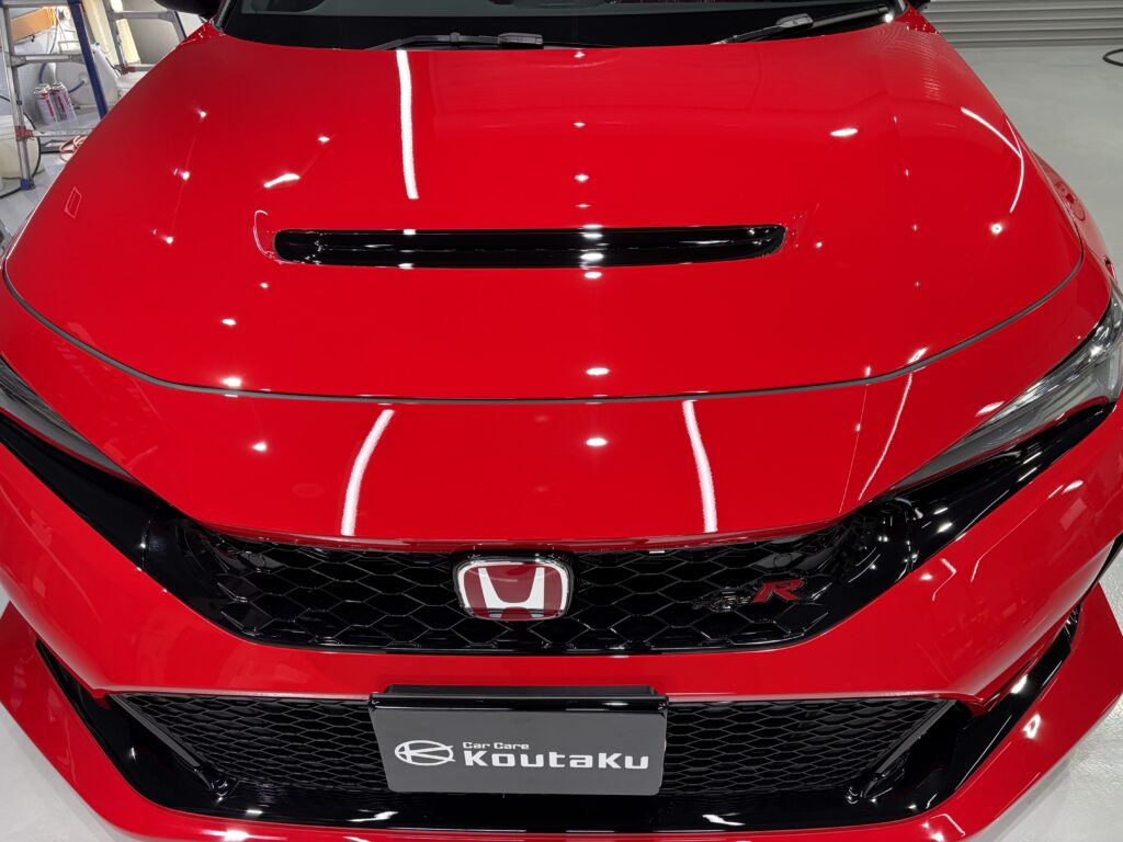 ホンダ・シビックタイプR・鏡面磨き作業+新開発セラミックコーティング施工事例 富山市U様