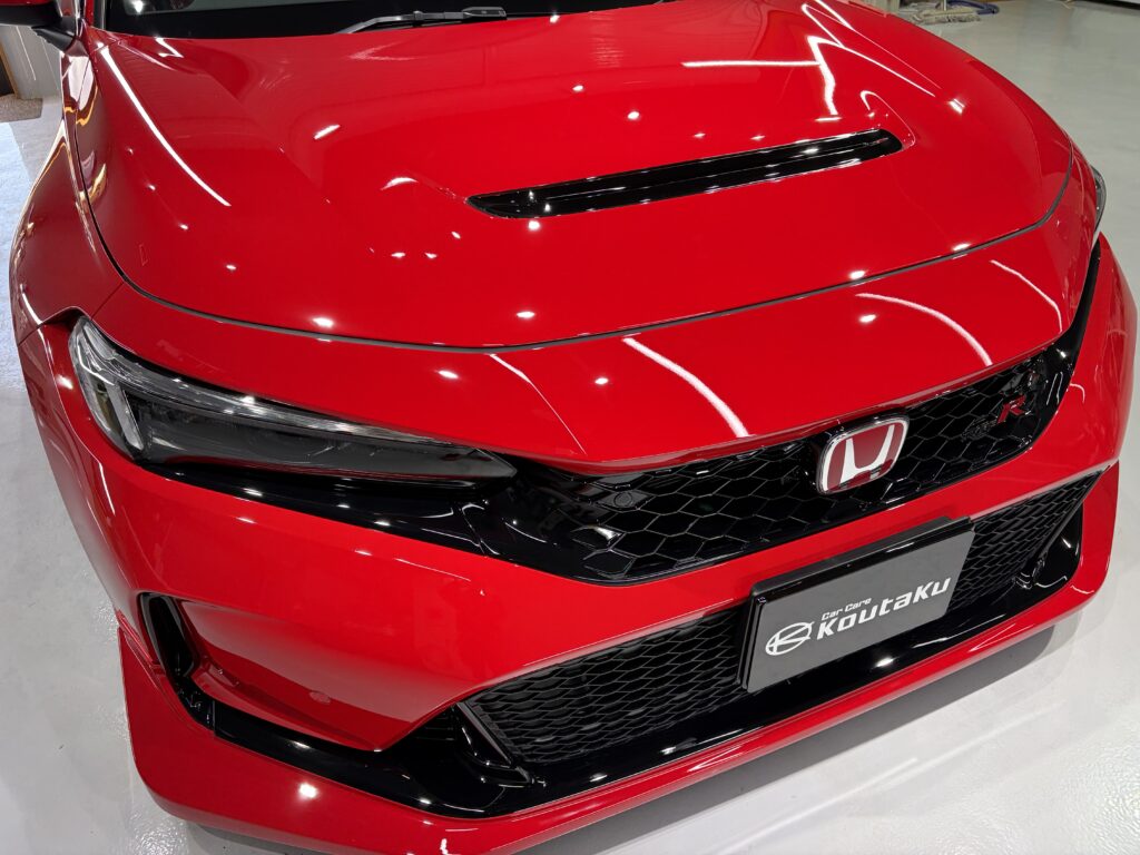 ホンダ・シビックタイプR・鏡面磨き作業+新開発セラミックコーティング施工事例 富山市U様