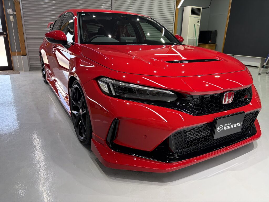 ホンダ・シビックタイプR・鏡面磨き作業+新開発セラミックコーティング施工事例 富山市U様