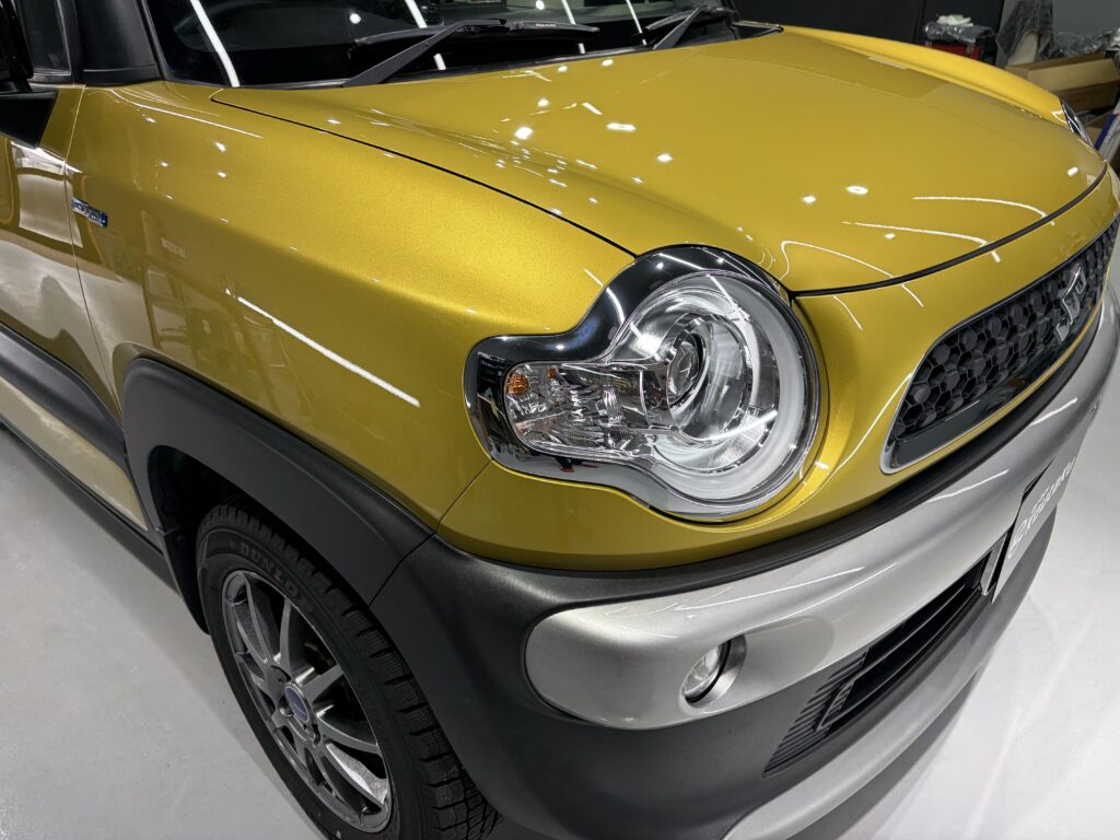 スズキ・クロスビー・鏡面磨き作業+ガラスコーティング施工事例 富山市I様