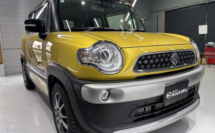 スズキ・クロスビー・鏡面磨き作業+ガラスコーティング施工事例　富山市Ｉ様