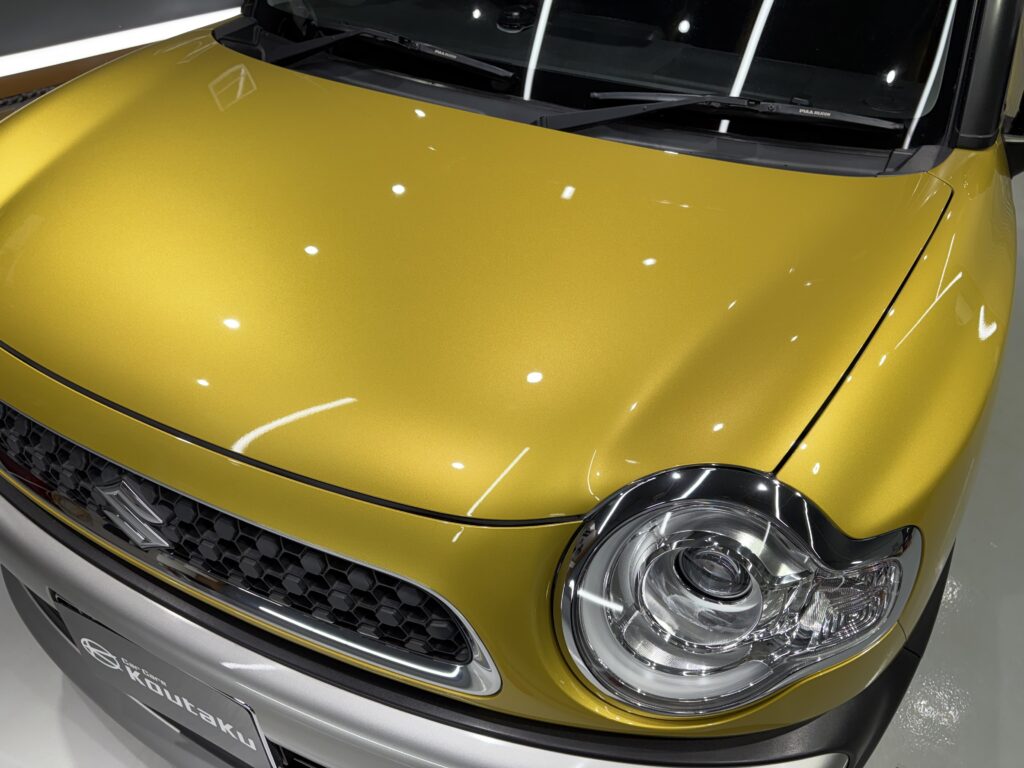 スズキ・クロスビー・鏡面磨き作業+ガラスコーティング施工事例 富山市I様