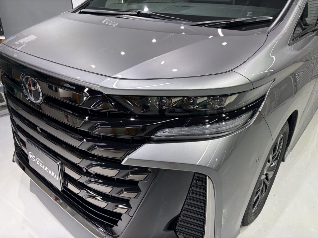 トヨタ・ヴェルファイア・遮熱断熱カーフィルム・鏡面磨き+新開発セラミックコーティング施工事例