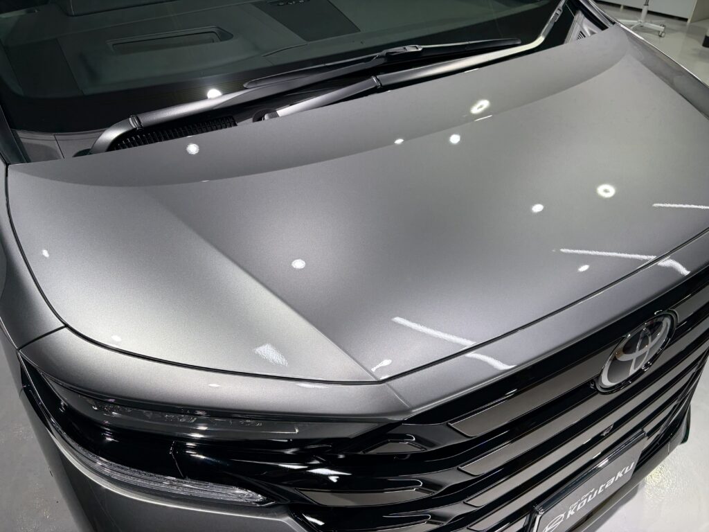 トヨタ・ヴェルファイア・遮熱断熱カーフィルム・鏡面磨き+新開発セラミックコーティング施工事例
