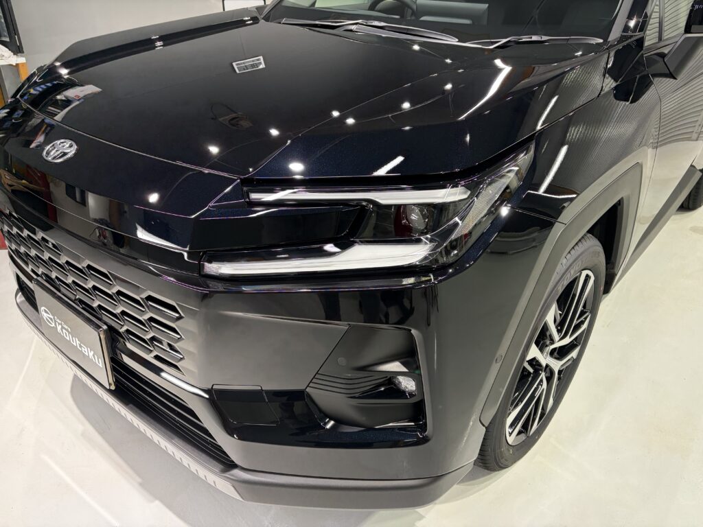 新型RAV4・遮熱断熱カーフィルム・鏡面磨き作業+セラミックコーティング施工事例 富山市J様