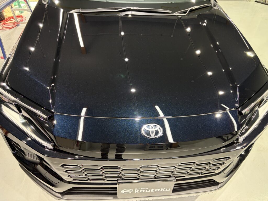 新型RAV4・遮熱断熱カーフィルム・鏡面磨き作業+セラミックコーティング施工事例 富山市J様