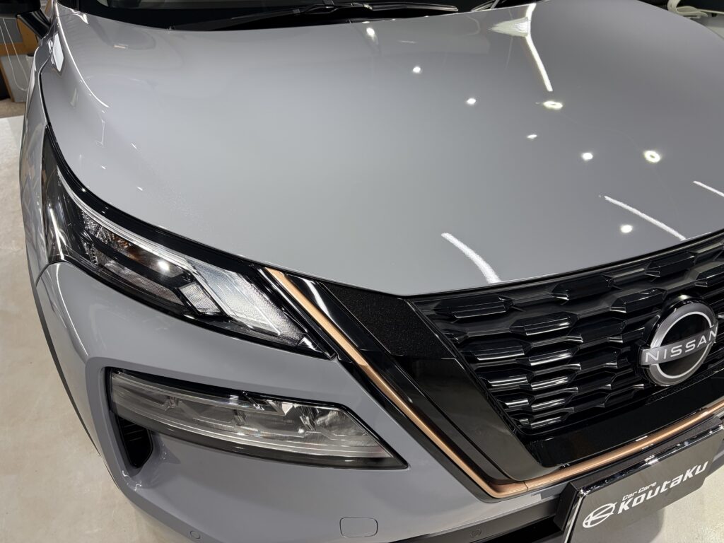 日産・エクストレイル・鏡面磨き作業+セラミックコーティング施工事例 富山市M様