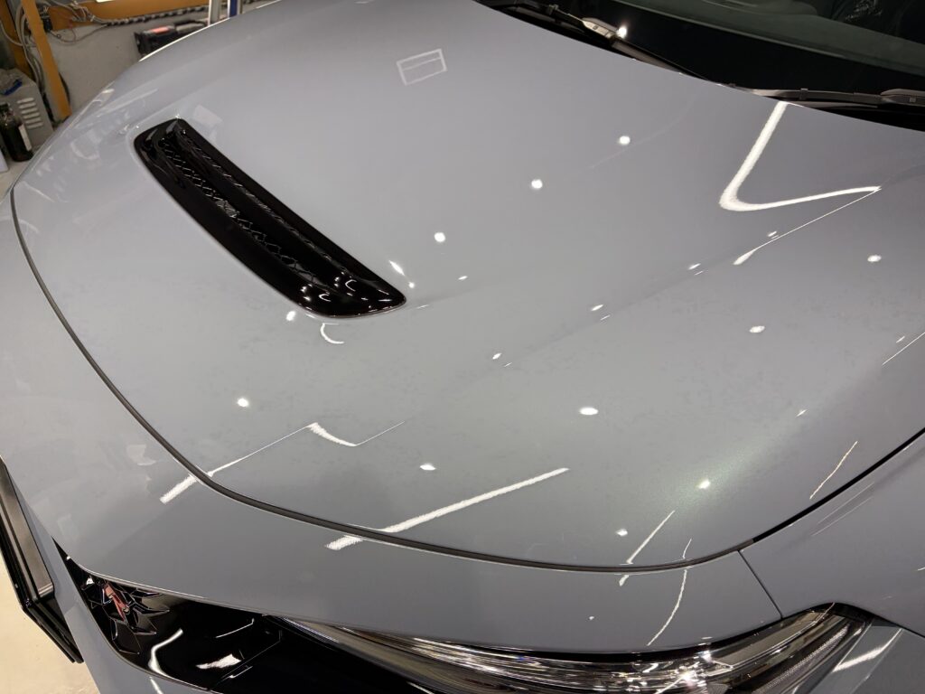 シビックタイプＲ・鏡面磨き作業+新開発セラミックコーティング施工事例　富山市Ｋ様
