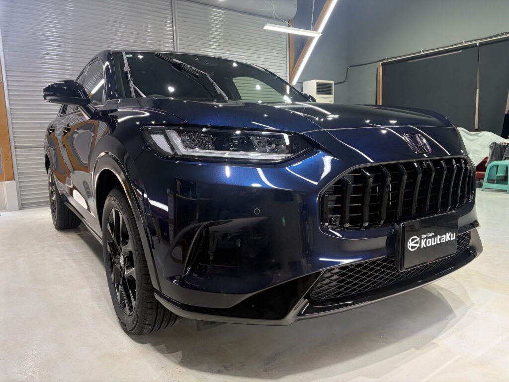 ホンダZR-V・遮熱断熱カーフィルム・鏡面磨き作業+セラミックコーティング施工事例　南砺市H様